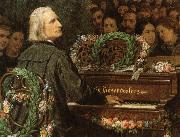 george bernard shaw franz liszt playing a piano built by ludwig bose. France oil painting artist